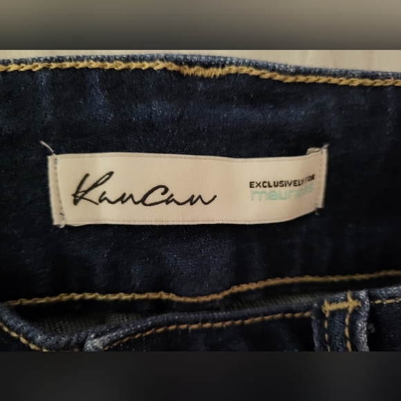 KanCan Dark Blue Straight Leg Women's Jeans, Size 25 - Picture 4 of 5